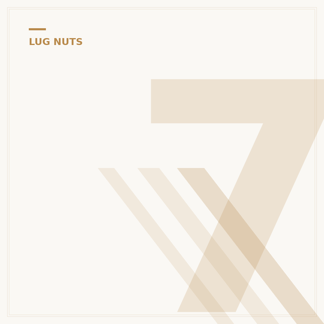 7/16 Lug Nuts: When to Choose This Specific Size