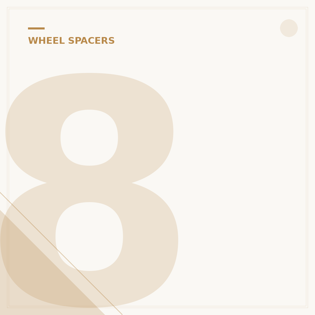 8x170 Wheel Spacers: Your 4 Essential Buying Criteria