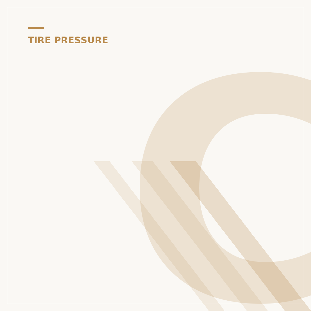 Chevy Impala Tire Pressure: Find Your Exact PSI (2000-2020)