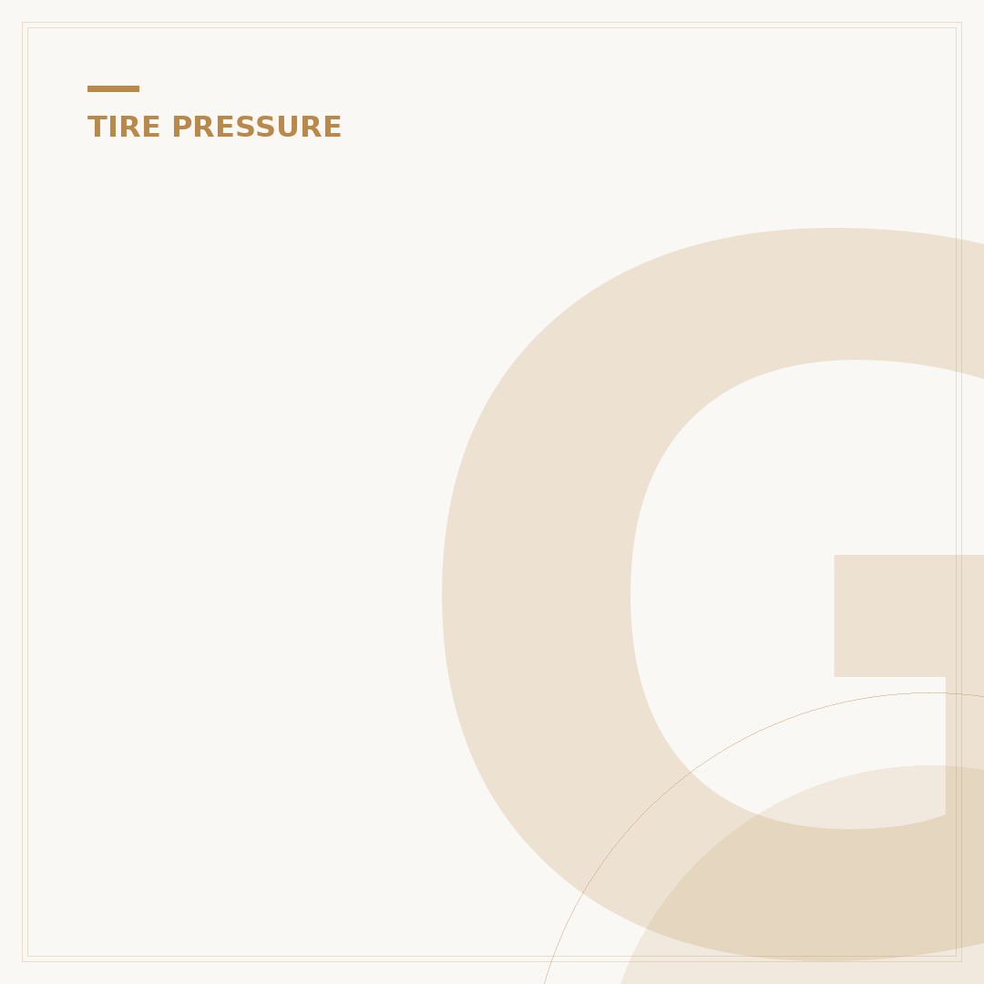 GX460 Tire Pressure: Optimal PSI for Safety & Performance