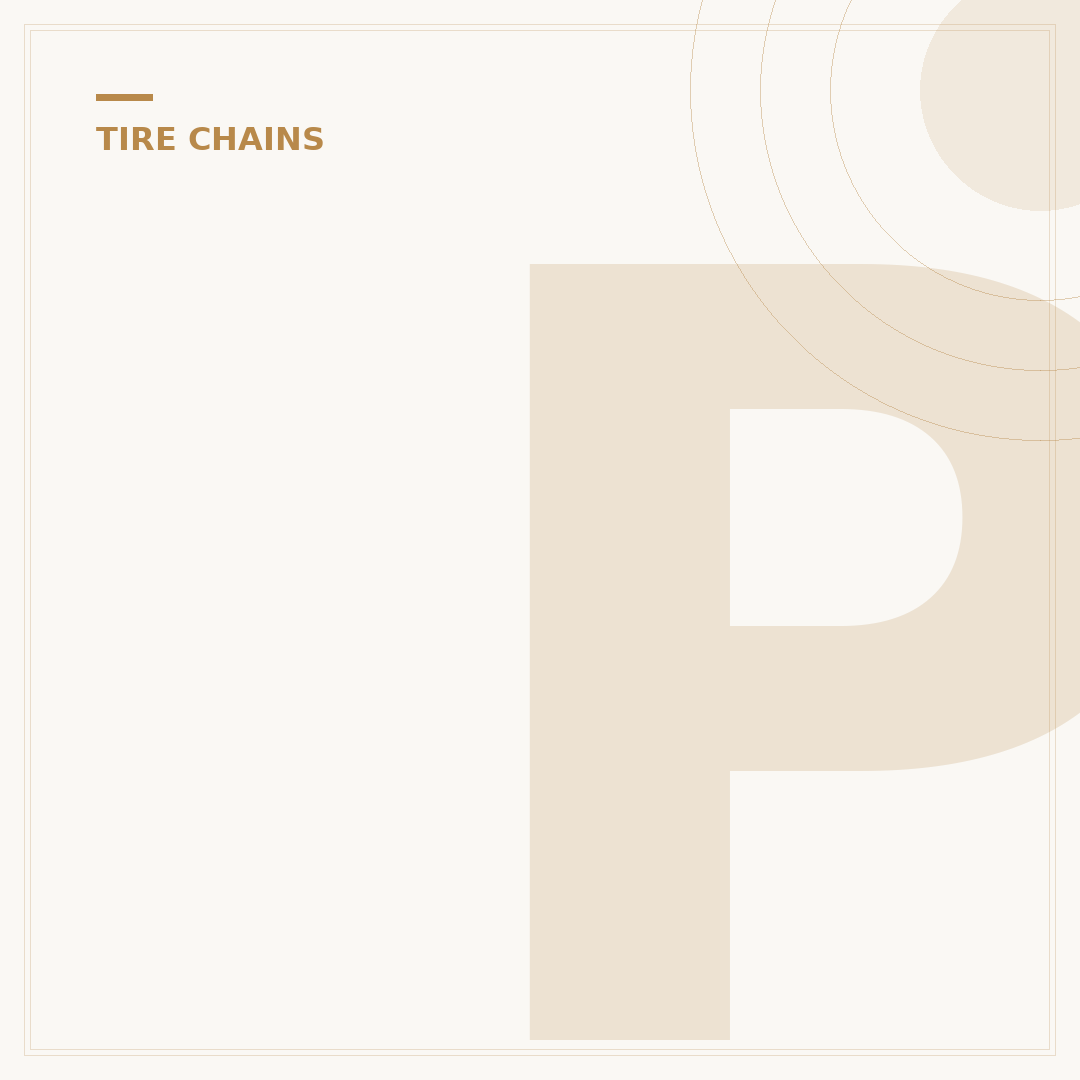 Price for Tire Chains: What to Expect in 2024