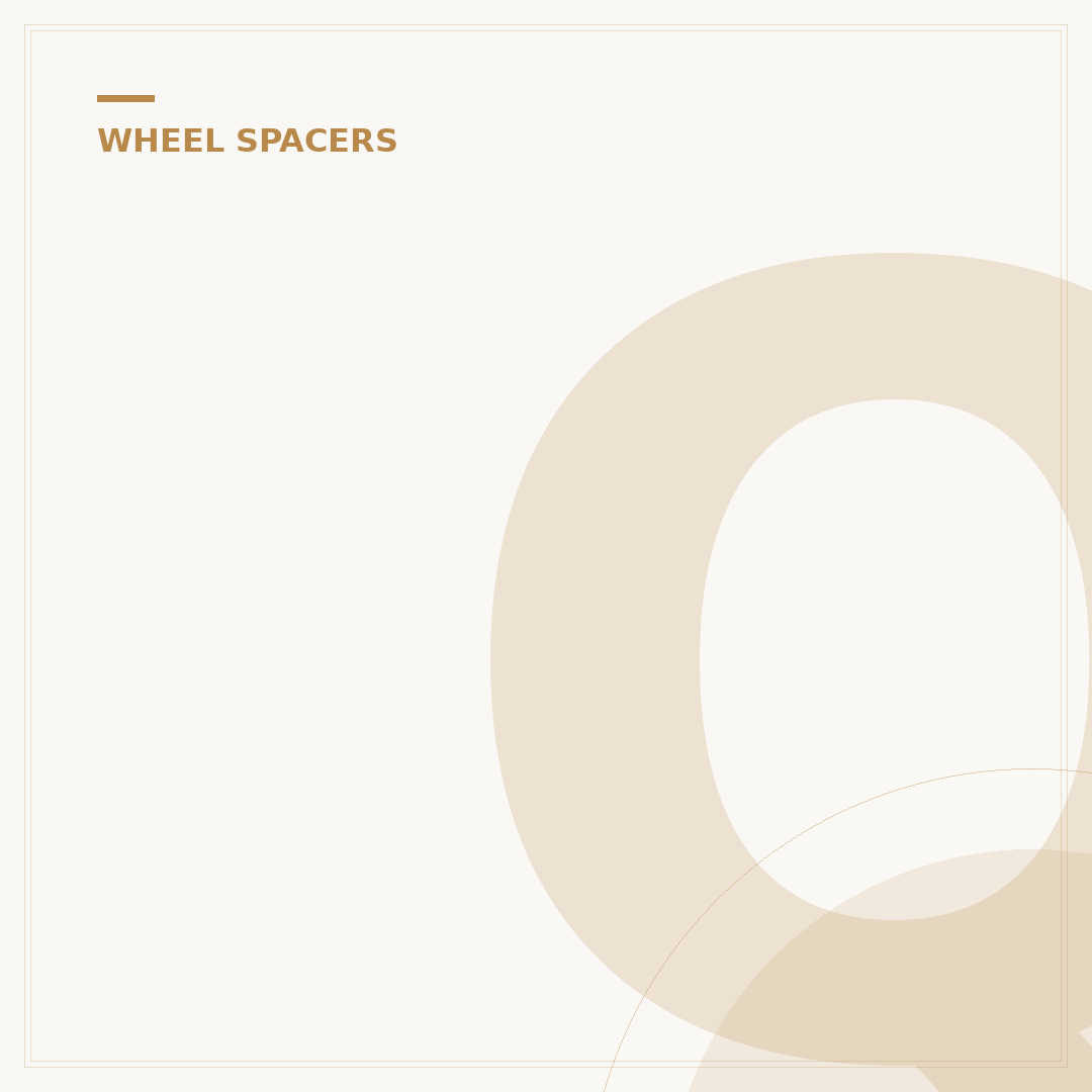 Quarter Inch Wheel Spacers: Precise Fit & Minor Stance