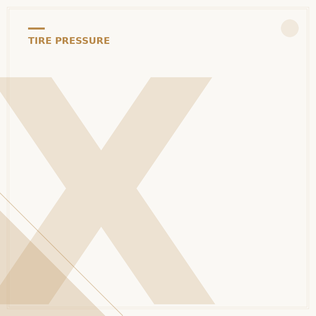 XT3 Comp Tire Pressure: Optimal Settings & Why They Matter